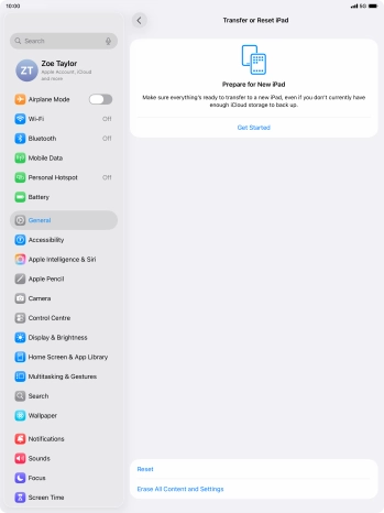 Press Reset. Press Reset.