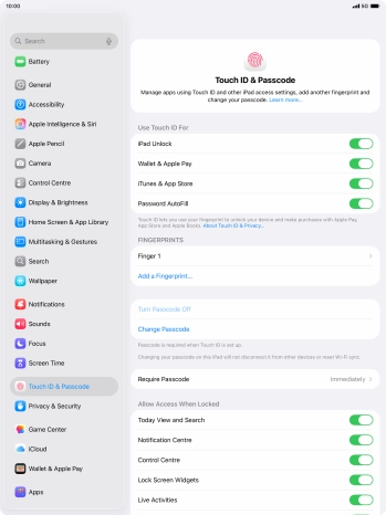 Press the indicators next to the required settings to turn them on or off. Press the indicators next to the required settings to turn them on or off.
