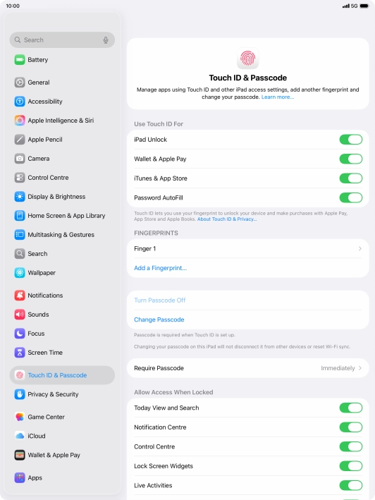 Press the indicators next to the required settings to turn them on or off. Press the indicators next to the required settings to turn them on or off.