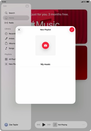 Press the confirm icon. Press the confirm icon.
