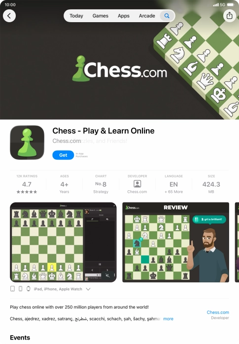 Press Get and follow the instructions on the screen to install the app. Press Get and follow the instructions on the screen to install the app.