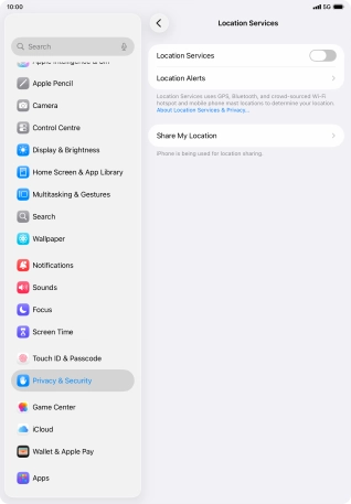 Press the indicator next to Press the indicator next to