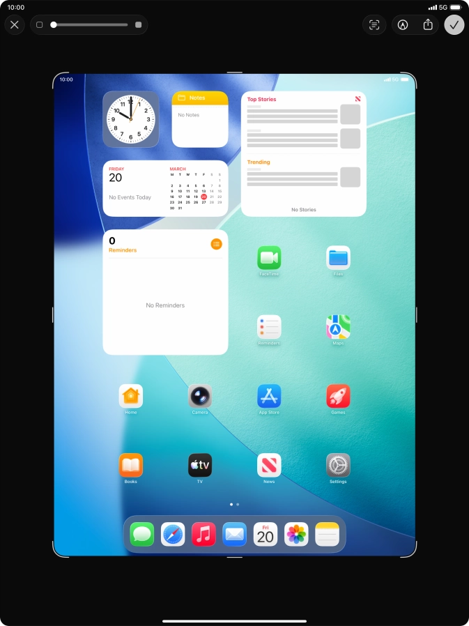 Follow the instructions on the screen to edit and save your screenshot. Follow the instructions on the screen to edit and save your screenshot.