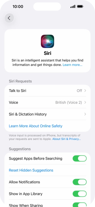 Press Talk to Siri. Press Talk to Siri.