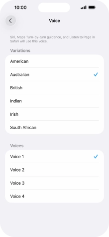 Press the required accent. Press the required accent.