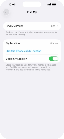 Press Find My iPhone. Press Find My iPhone.