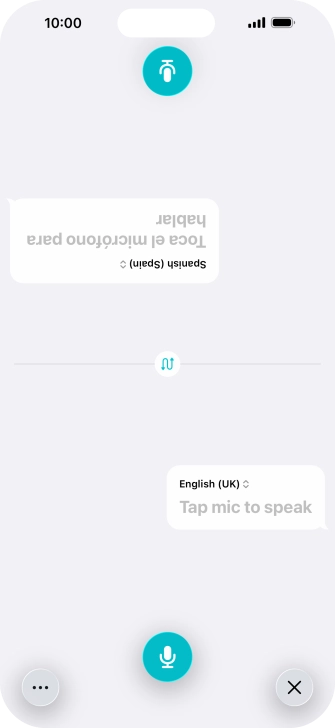 Press the end icon to end two-way view. Press the end icon to end two-way view.