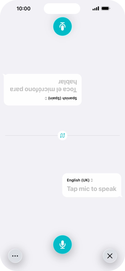 Press the end icon to end two-way view. Press the end icon to end two-way view.