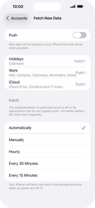 If you turn off the function, press the required setting. If you turn off the function, press the required setting.