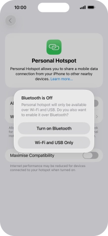 If Wi-Fi is turned on, press Wi-Fi and USB Only. If Wi-Fi is turned on, press Wi-Fi and USB Only.