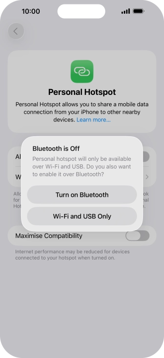 If Wi-Fi is turned on, press Wi-Fi and USB Only. If Wi-Fi is turned on, press Wi-Fi and USB Only.