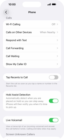 Press Call Waiting. Press Call Waiting.