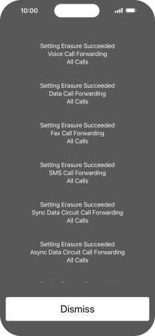 Press Dismiss. Press Dismiss.