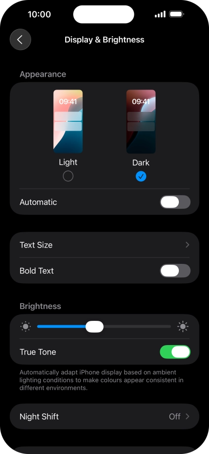 Press the indicator next to  Press the indicator next to