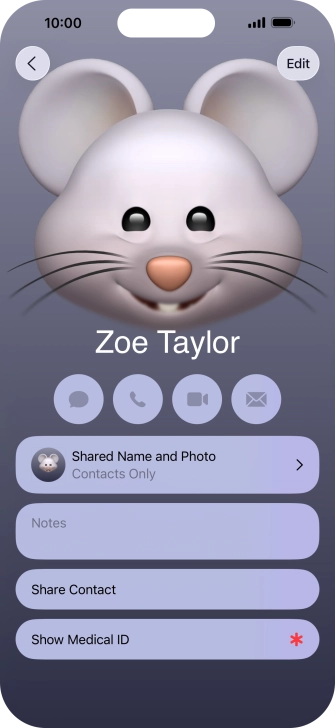 Press Shared Name and Photo. Press Shared Name and Photo.