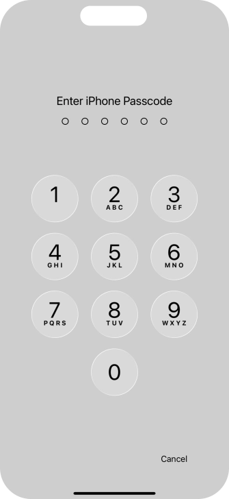 Use the phone lock code you created. Use the phone lock code you created.