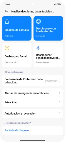 Pulsa Bloqueo de pantalla. Pulsa Bloqueo de pantalla.