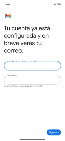 Pulsa Tu nombre e introduce el nombre del remitente. Pulsa Tu nombre e introduce el nombre del remitente.