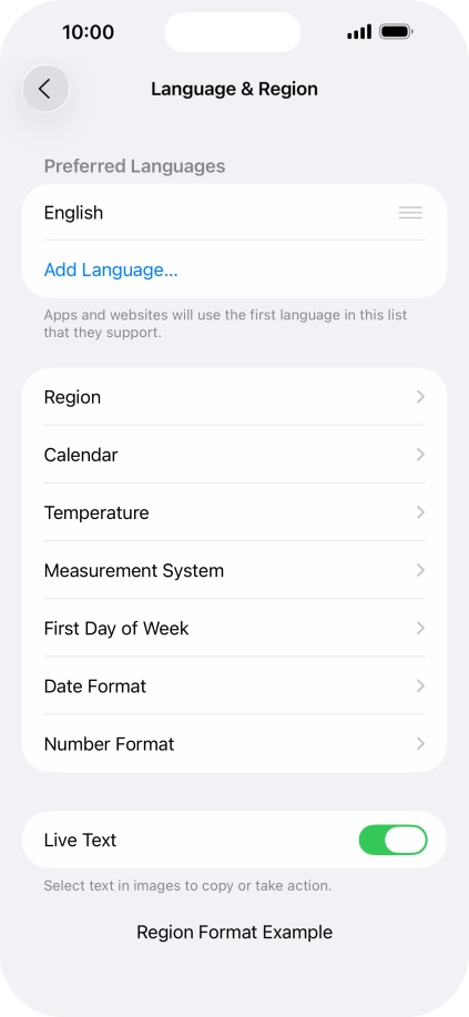 Press Add Language.... Press Add Language....