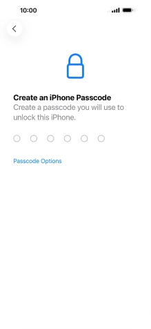 Press Passcode Options. Press Passcode Options.