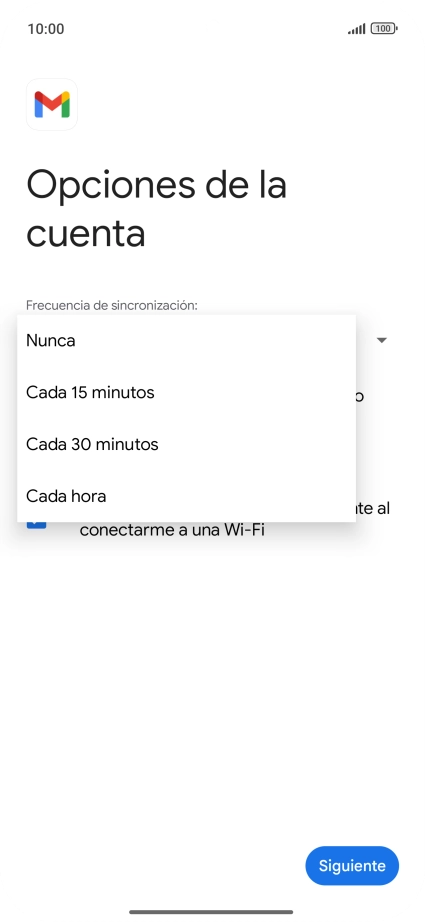 Pulsa el ajuste deseado. Pulsa el ajuste deseado.