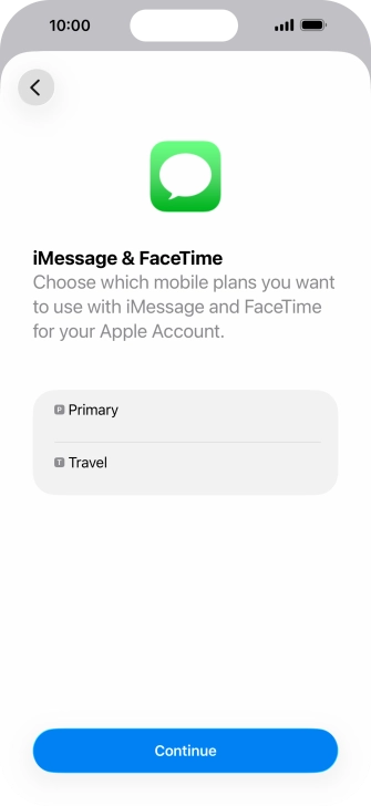 Press the required price plan. Press the required price plan.