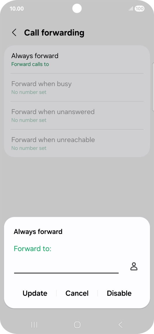 Press Disable.