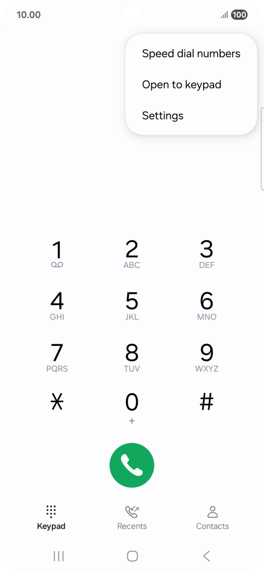 Press Settings.