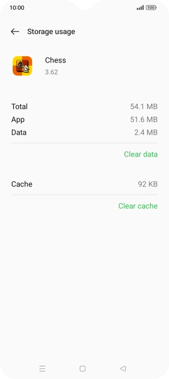 Press Clear cache.