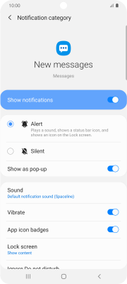 Select message tone - Samsung Galaxy S20 Ultra 5G (Android 10.0) - Telstra