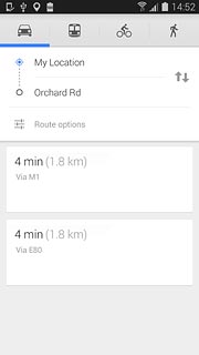 google maps on galaxy active 2