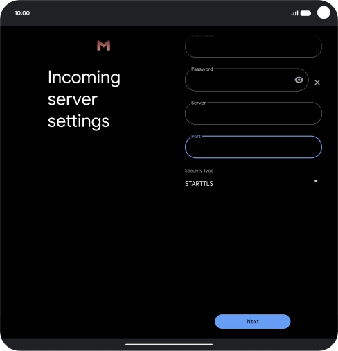Press the drop down list below 