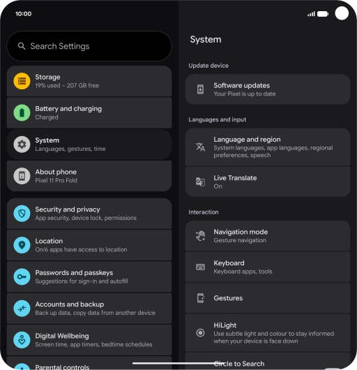 Press Software updates. If a new software version is available, it's displayed. Follow the instructions on the screen to update the phone software.