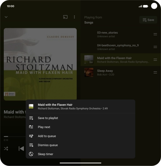 Press the add icon.