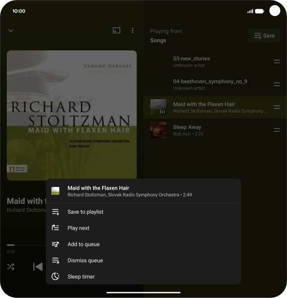 Press the add icon.