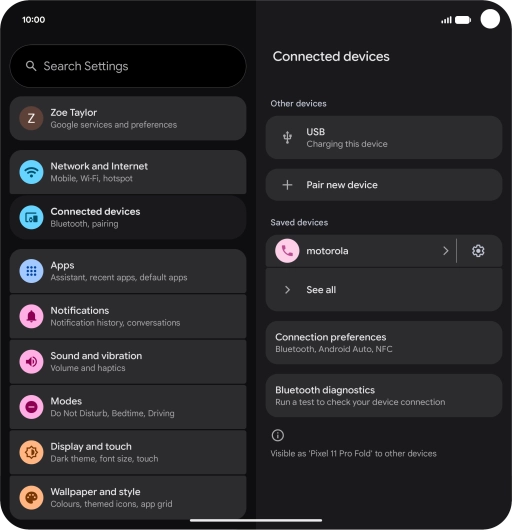 Slide your finger upwards starting from the bottom of the screen to return to the home screen.