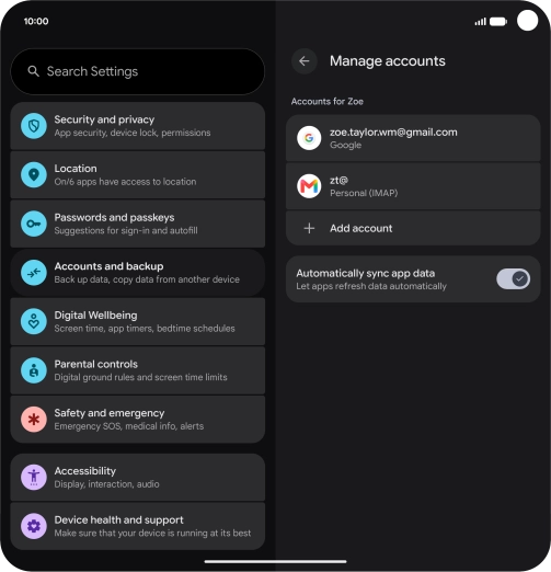 Slide your finger upwards starting from the bottom of the screen to return to the home screen.