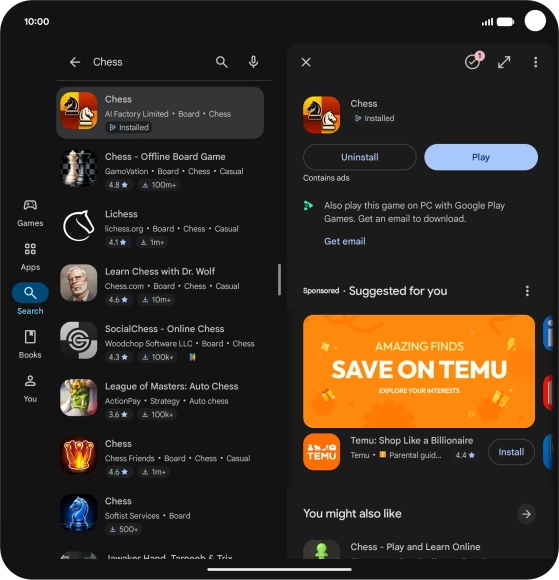 Slide your finger upwards starting from the bottom of the screen to return to the home screen.