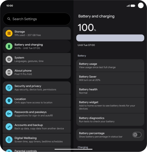 Press Battery Saver.