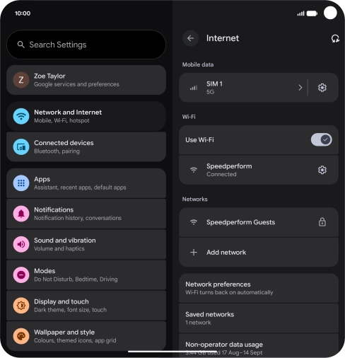 Slide your finger upwards starting from the bottom of the screen to return to the home screen.
