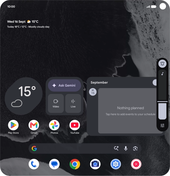 Press the sound mode icon.