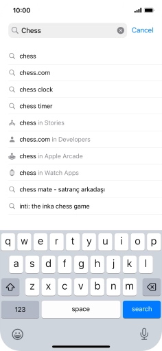 Press search.