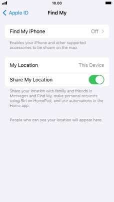 Press Find My iPhone.