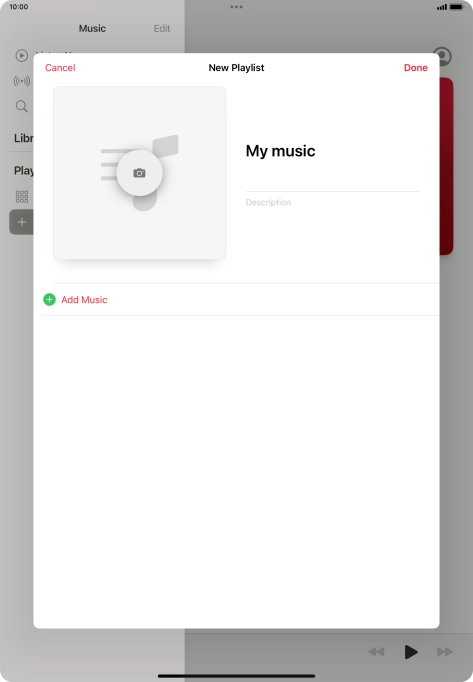 Press Add Music.