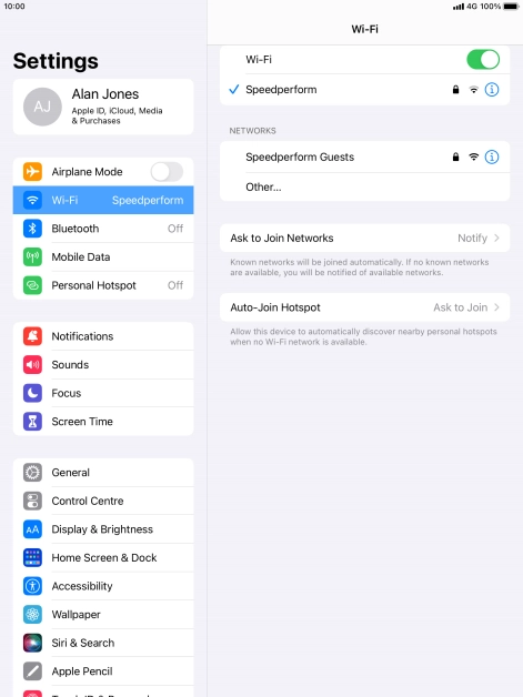 Press the Home key to return to the home screen.