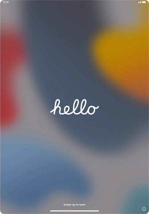 Slide your finger upwards starting from the bottom of the screen.
