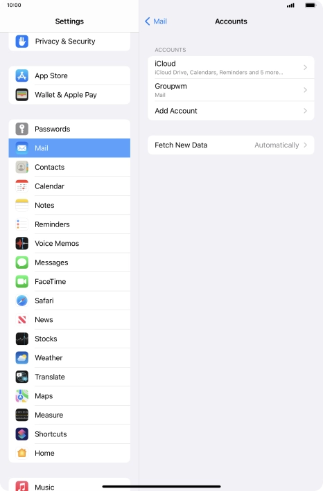 Press Fetch New Data.