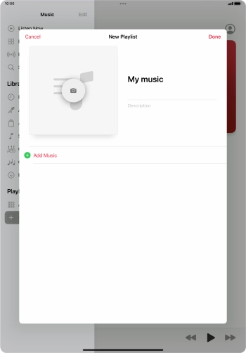 Press Add Music.