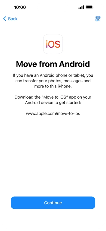 To transfer content to your phone, you need to install the app 
