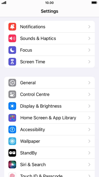 Press Display & Brightness.